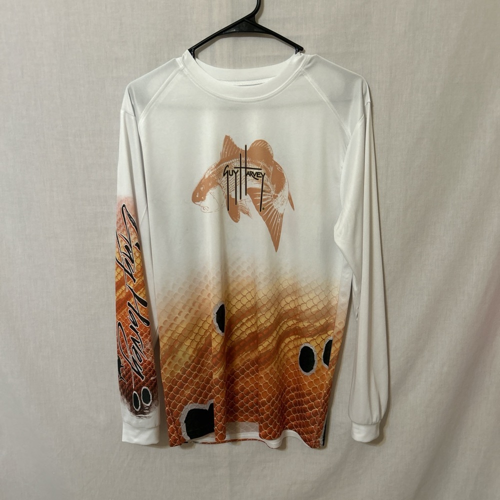 Paragon White Long Sleeve fishing Shirt